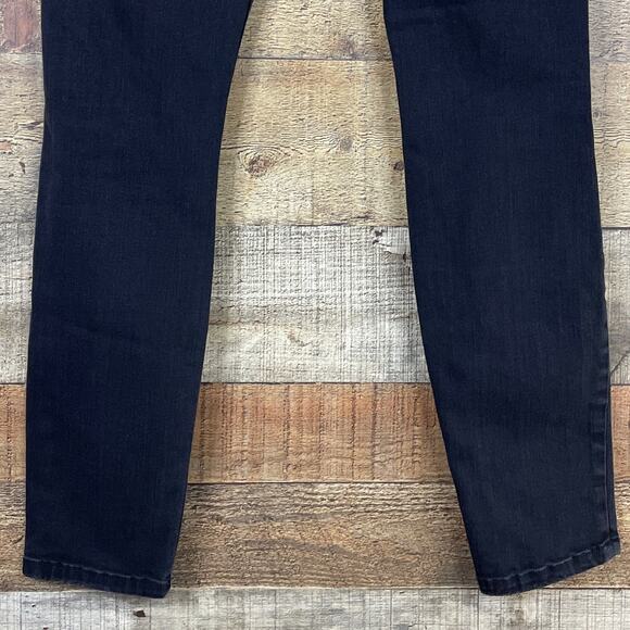 Current/Elliott The Stiletto Destroyed Skinny Jeans Jet Black Destroy Size 27 - Picture 7 of 10